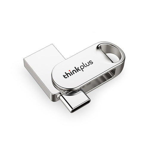 LENOVO THINKPLUS TYCU301 USB3.0 Type-C 64GB Flash Drive Dual-port U Disk Drive Memory Stick for Smartphones Computers Tablets