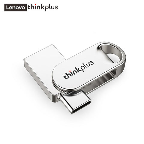 LENOVO THINKPLUS TYCU301 USB3.0 Type-C 64GB Flash Drive Dual-port U Disk Drive Memory Stick for Smartphones Computers Tablets