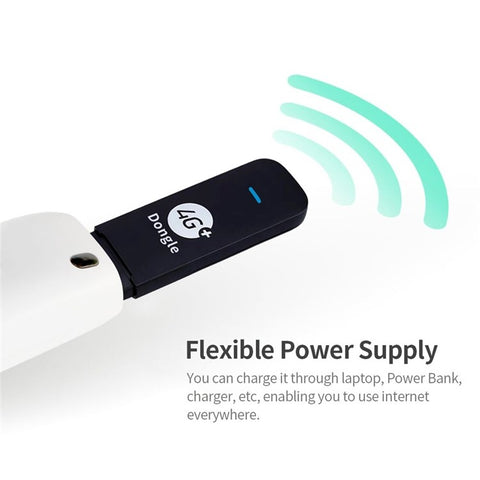 LTE 4G USB Modem with WiFi Hotspot WiFi Dongle Mini Mobile Router with SIM Card Slot 150Mbps DL 50Mbps UL Share Up to 10 WiFi Users