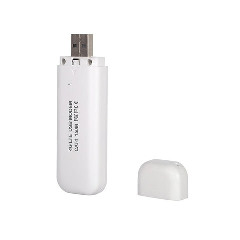 LTE 4G USB Modem with WiFi Hotspot WiFi Dongle Mini Mobile Router with SIM Card Slot 150Mbps DL 50Mbps UL Share Up to 10 WiFi Users