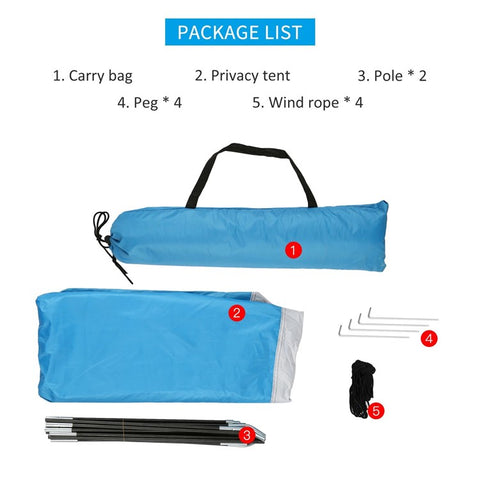 Camping Beach Shower Tent Privacy Shelter Tent Portable Outdoor Sun Rain Shelter with Window