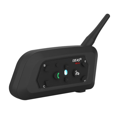EJEAS V6PRO 2Pcs Motorcycle Intercom Bluetooth-compatible 5.0 Headset Full Duplex Riding Real-Time Helmet Communication System