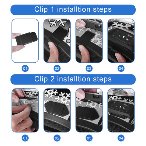 EJEAS V6PRO 2Pcs Motorcycle Intercom Bluetooth-compatible 5.0 Headset Full Duplex Riding Real-Time Helmet Communication System