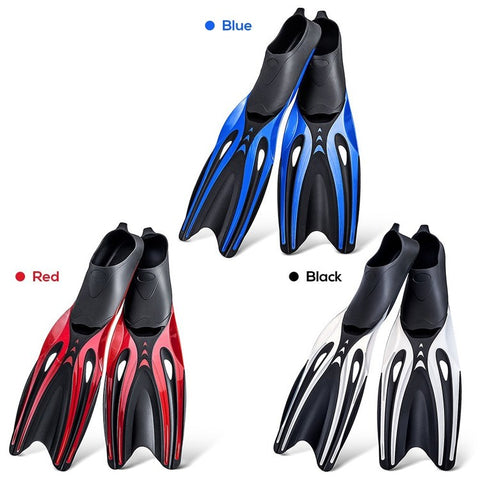 Snorkeling Fins Adult Long Full Foot Pocket Flippers Lightweight Comfortable Scuba Diving Flippers Snorkeling Gear Snorkeling Equipment