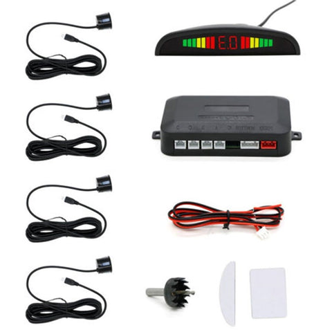 Digital Display Car Sensor Backup Reverse Rear View Radar Alarm Safety System Kit
