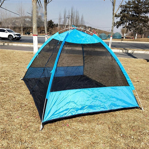 2 Person Pop-up Tent Automatic Instant Setup Family Cabin Tent Beach Leisure Net for Camping Hiking Traveling Mountaineering