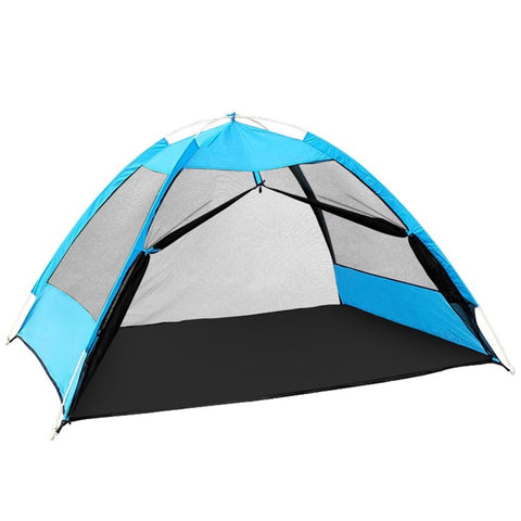 2 Person Pop-up Tent Automatic Instant Setup Family Cabin Tent Beach Leisure Net for Camping Hiking Traveling Mountaineering