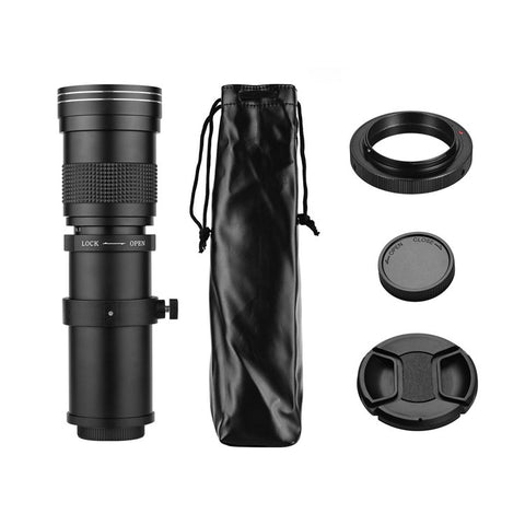 Camera MF Telephoto Zoom Lens Universal 1/4 Thread Replacement for Nikon AI-mount D50 D90 D5100 D7000 D3 D5100 D3100 D3000 D60 Cameras