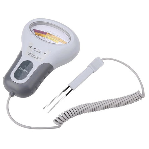 PC102 Handheld Water Quality Tester 2 in 1 PH/Chlorine Level CL2 Portable Meter Detector with Display for Swimming Pool Spa