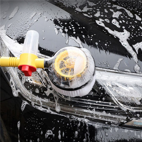 Car Wash Brush High-pressure Foam Car Cleaning Kit 360-degree Spin Car Wash Mop Detachable and Extendable Scrub Brush for Car Home Cleaning and Garden Use