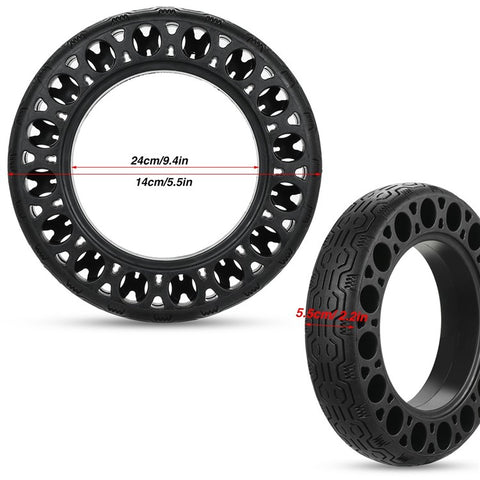 60 / 70-6.5 Electric Scooter Solid Tire Rubber Front / Rear Tires Replacement for Ninebot Max G30 Electric Scooter