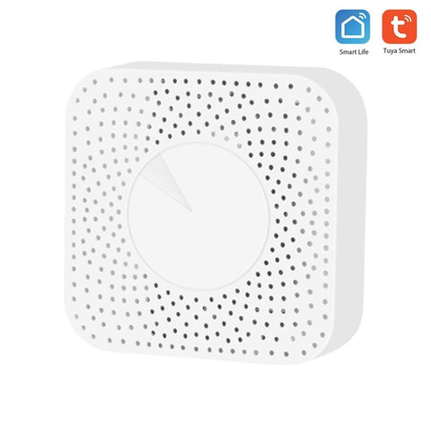 Tuya WiFi Smart Air Quality Monitor 6-in-1 PM2.5 / Formaldehyde / TVOC / CO2 / Temperature / Humidity Air Quality Tester with Real Time Display