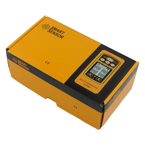 SMART SENSOR ST8990 Portable Multi Gas Detector 4-in-1 O2 LEL CO H2S Gas Detector Tester Monitor with Digital LCD Display