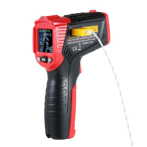 HABOTEST Multi-functional Non-contact Infrared Thermometer High Precision Temp Humidity Dew Point Temperature Meter for HVAC Automotive Mechanics Electricians
