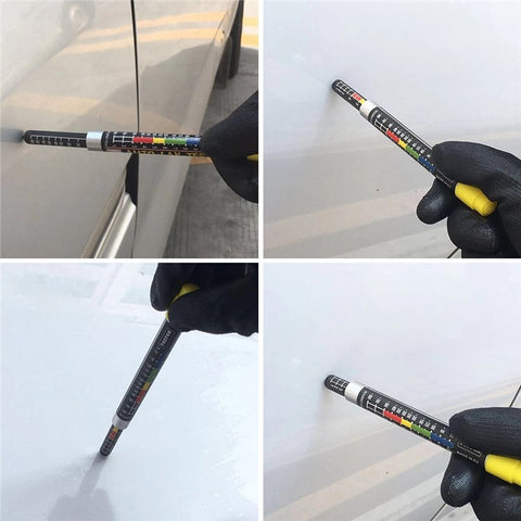 Paint Thickness Tester Meter Gauge Water Resistant Car Body Damage Detector with Meter Magnetic Tip