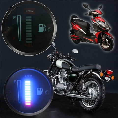Auto Motorcycle Modified Fuel Meter 52MM 12V DC Universal LED Display Fuel Level Gauge for Boat Truck RV
