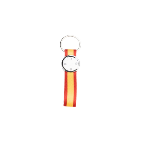 Fabric band keyring RM-25 T with metallic case