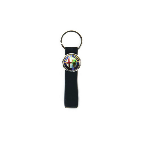 Silicone band keyring R-25 S with chromed case