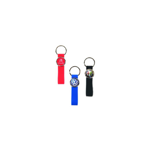 Silicone band keyring R-25 S with chromed case