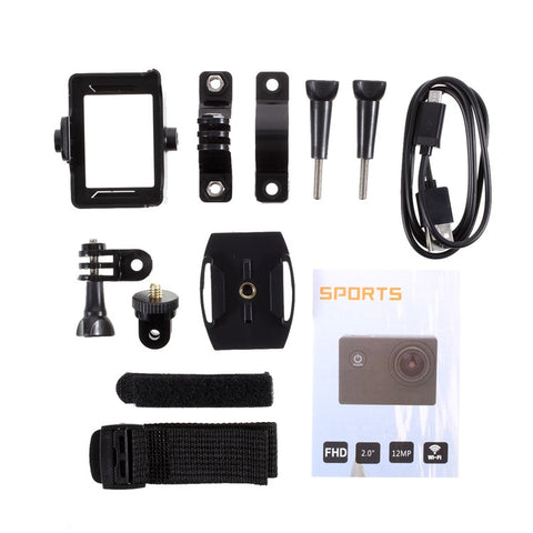 SJ60 2.0-inch LCD Waterproof 4K Wifi HD 1080P Sports Camera Camcorder